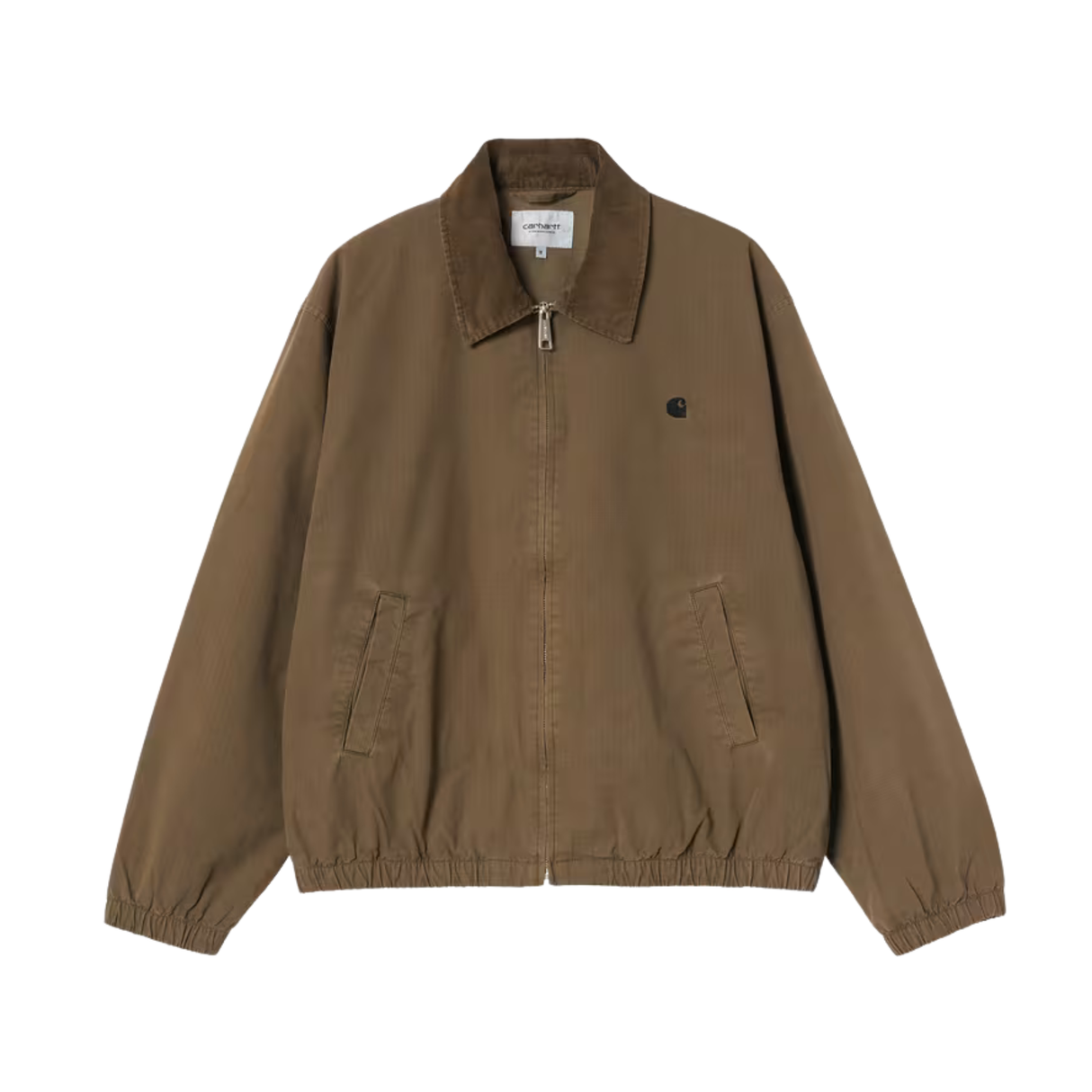Carhartt WIP Madison Ripstop Jacket - Dark Beech / Black, garment dyed