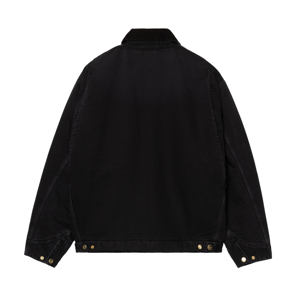 Carhartt WIP OG Detroit Jacket (Winter) - Black / Black (stone canvas)