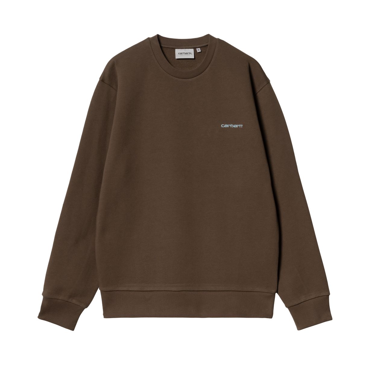 Carhartt WIP Script Embroidery Sweatshirt - Liberica / Air Sky