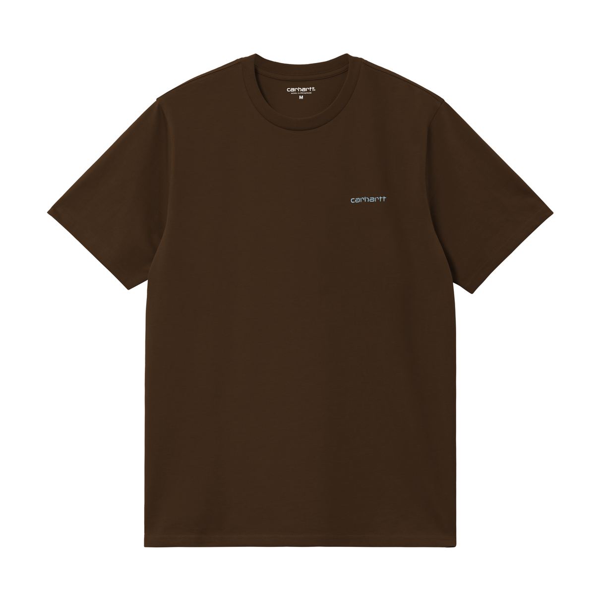 Carhartt WIP Script Embroidery T-Shirt - Liberica / Air Sky