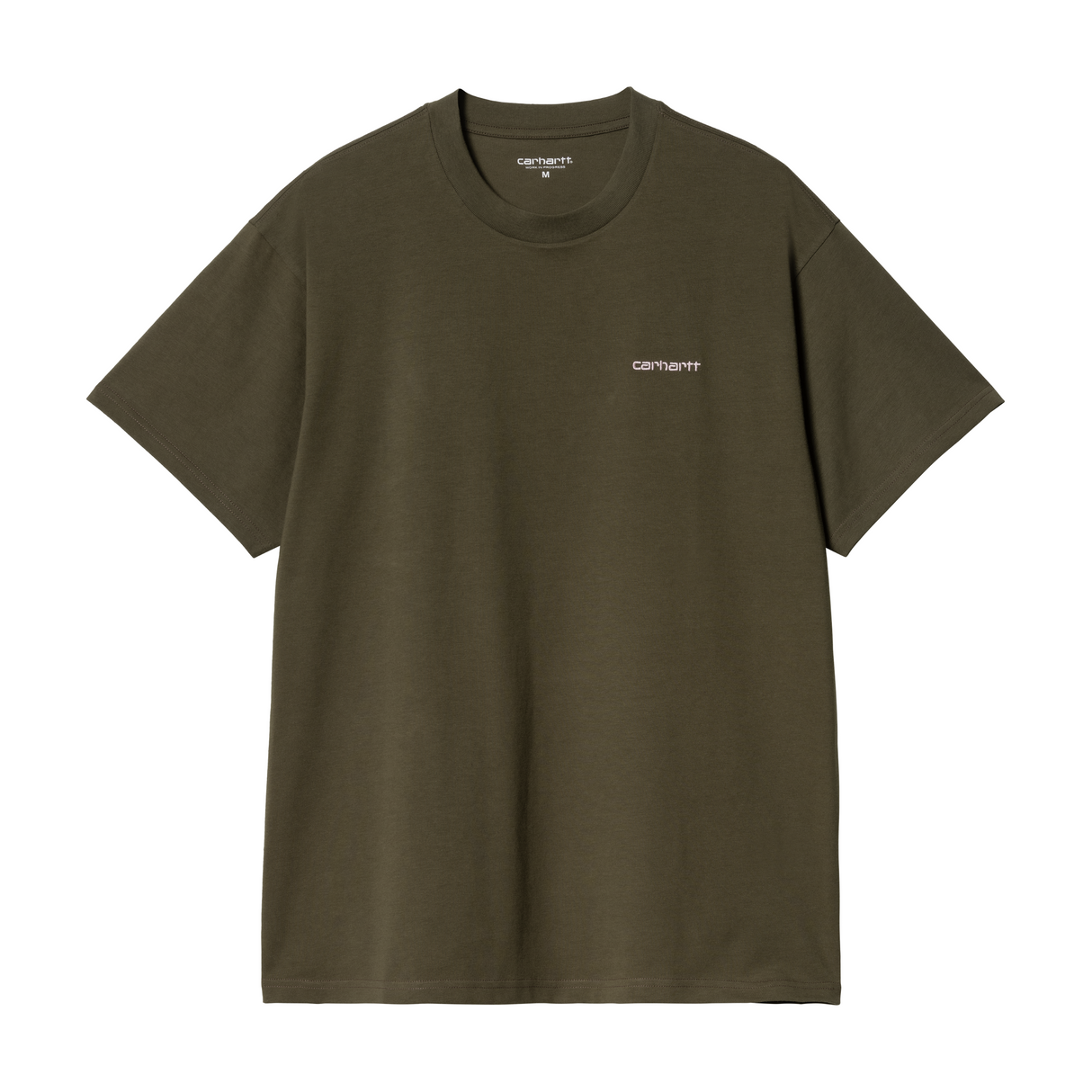 Carhartt WIP Script Embroidery T-Shirt - Turtle / Air Pink
