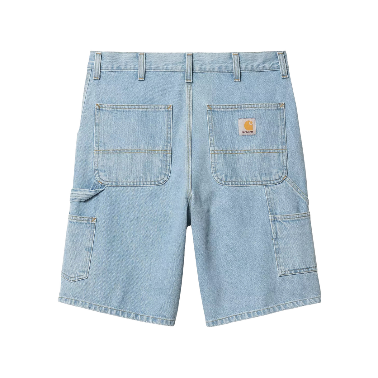 Carhartt WIP Single Knee Shorts - Blue (heavy stone bleached)