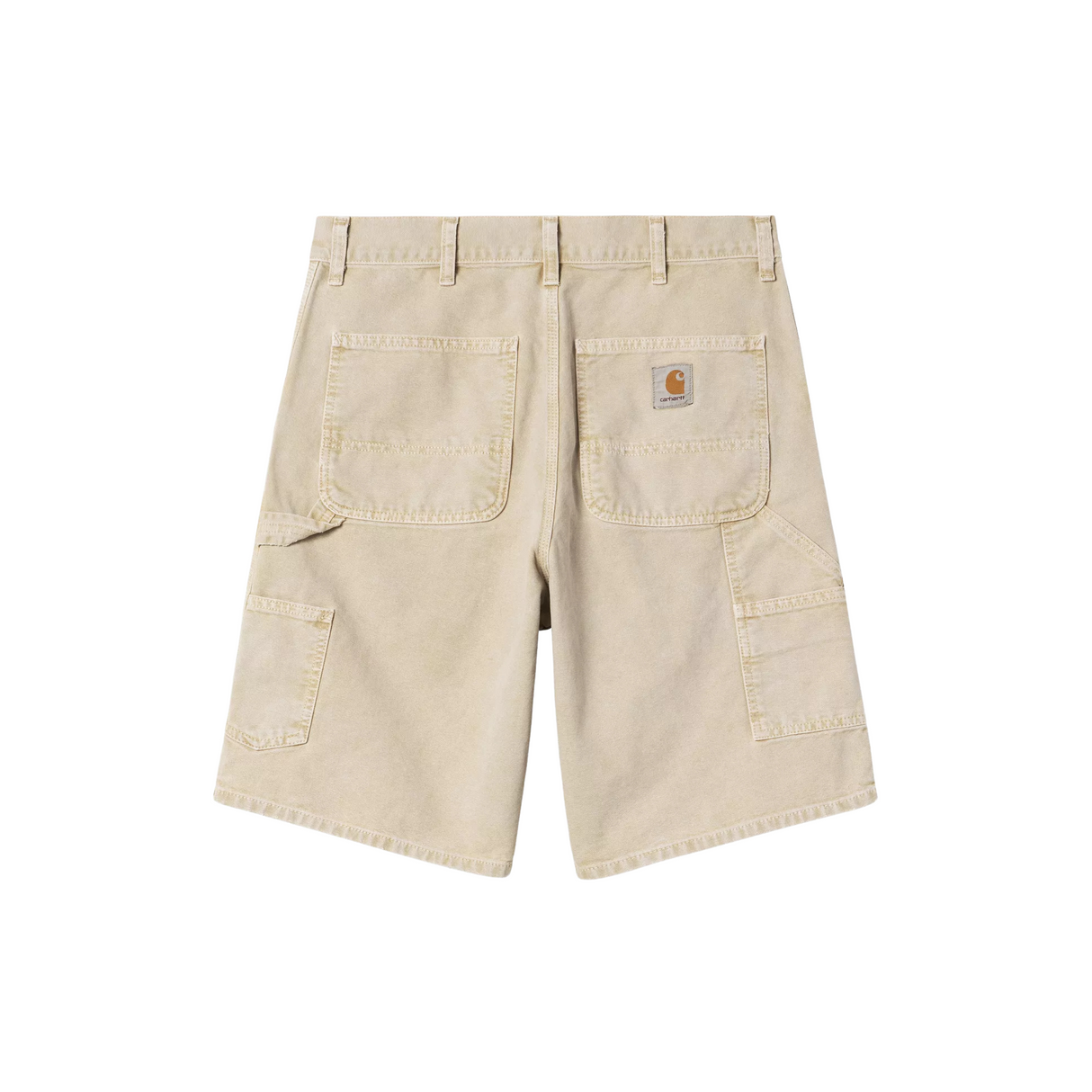 Carhartt WIP Single Knee Shorts - Dusty Hamilton Brown (chalk wash)