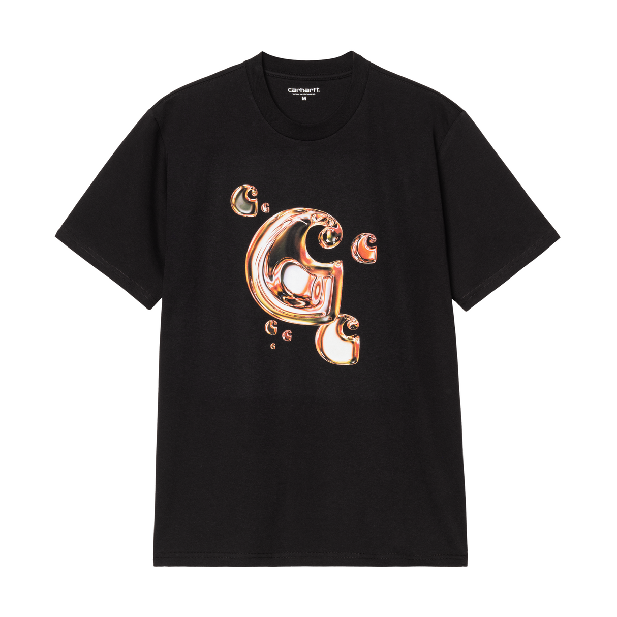 Carhartt WIP Solar Chrome C-Logo T-Shirt - Black