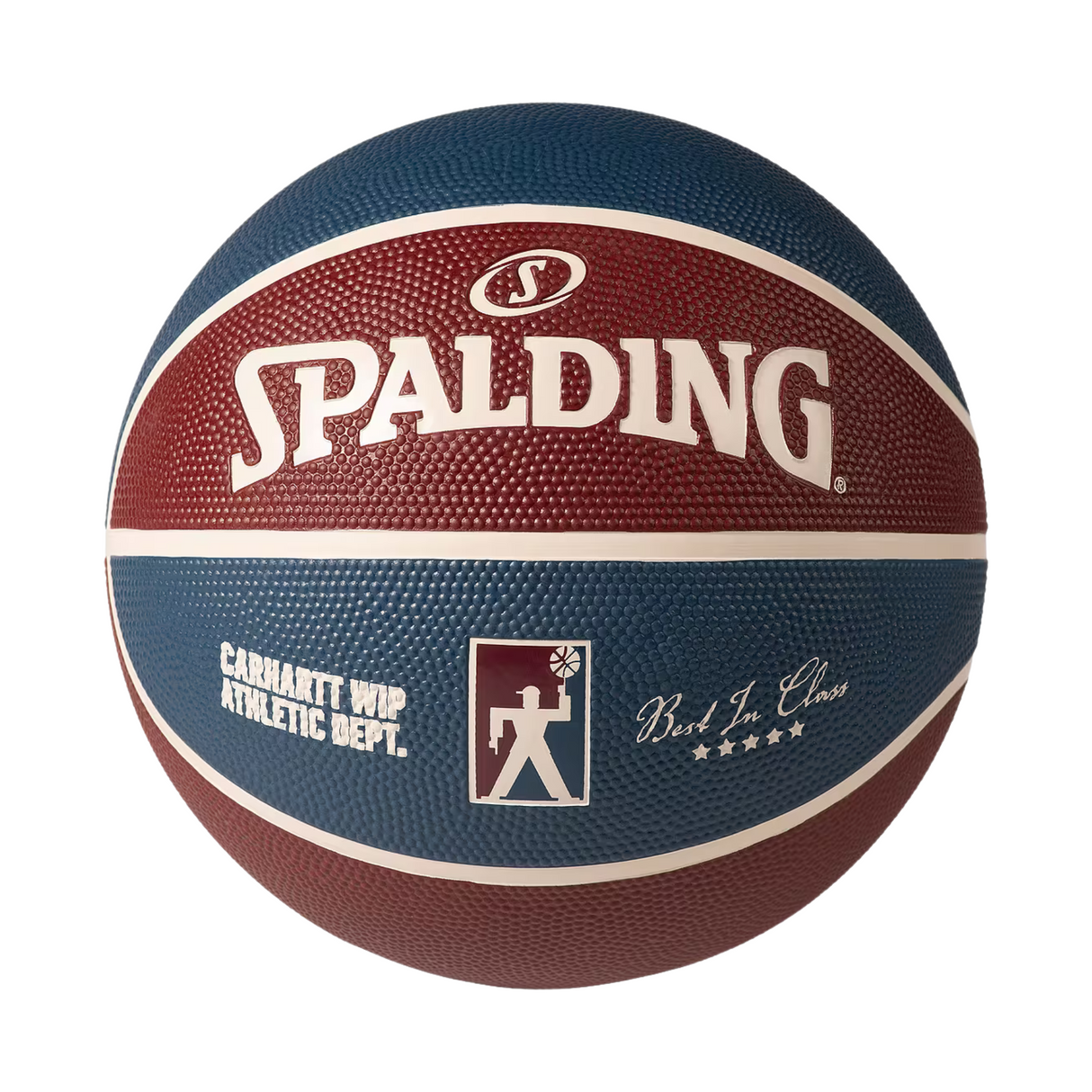 Carhartt WIP Spalding Basketball - Mulberry, Dusky Blue / Naturel