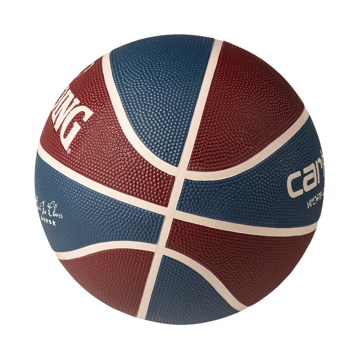 Carhartt WIP Spalding Basketball - Mulberry, Dusky Blue / Naturel