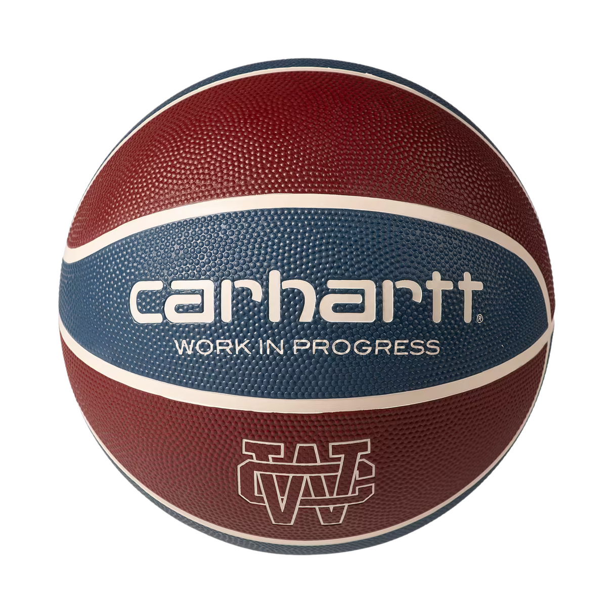 Carhartt WIP Spalding Basketball - Mulberry, Dusky Blue / Naturel