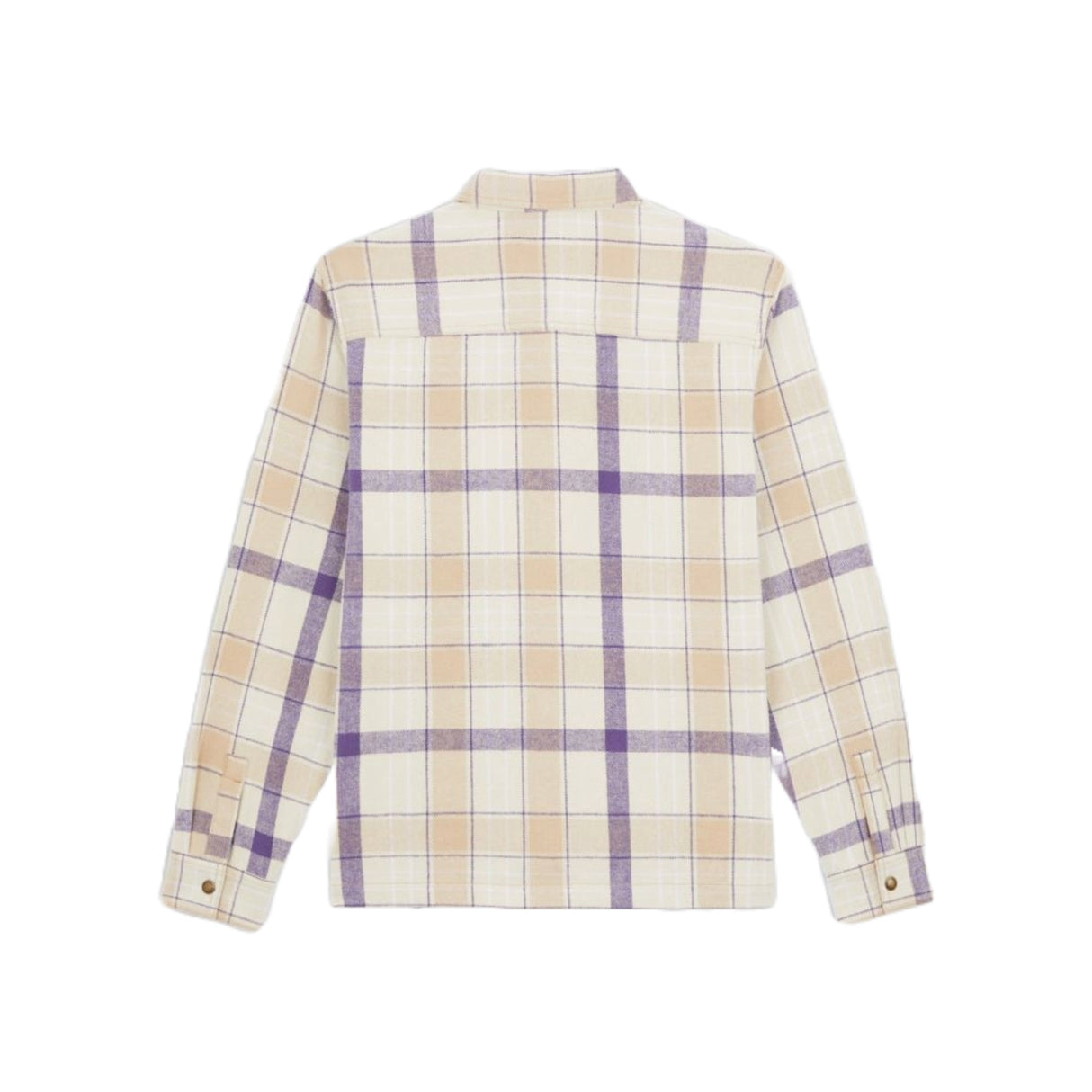 Dickies Nimmons Long Sleeve Flannel Shirt - Beige / Purple
