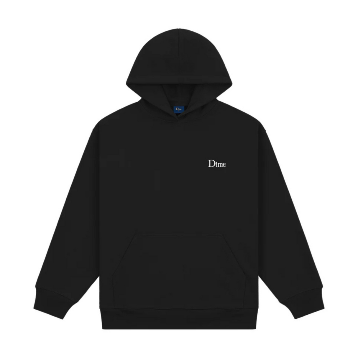 Dime Classic Small Logo Hoodie - Black