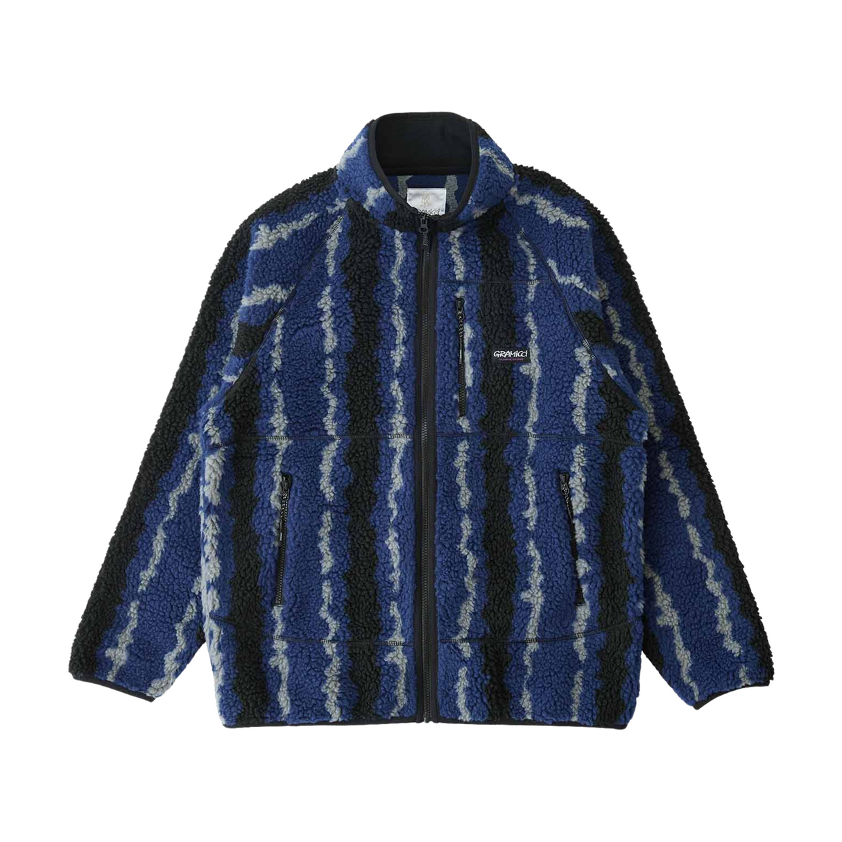 Gramicci Ripple Sherpa Jacket - Navy Ripple