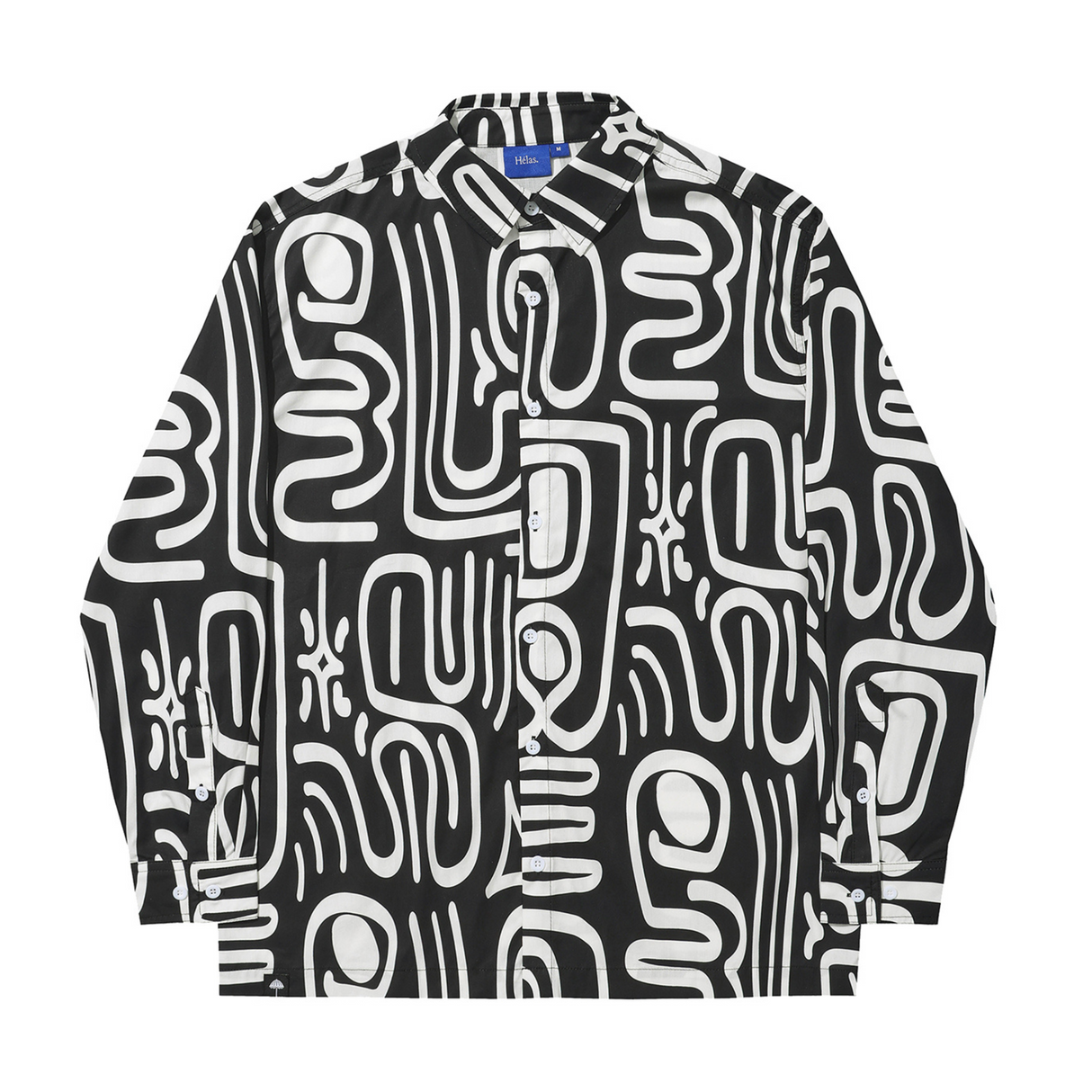Helas Abstract Shirt - Black / White