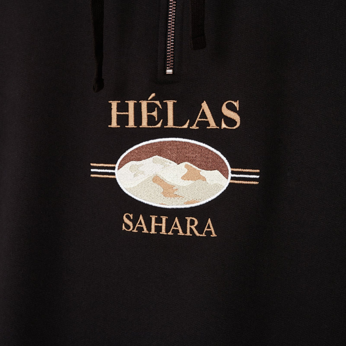 Helas Sahara Quarter Zip Sweatshirt - Black