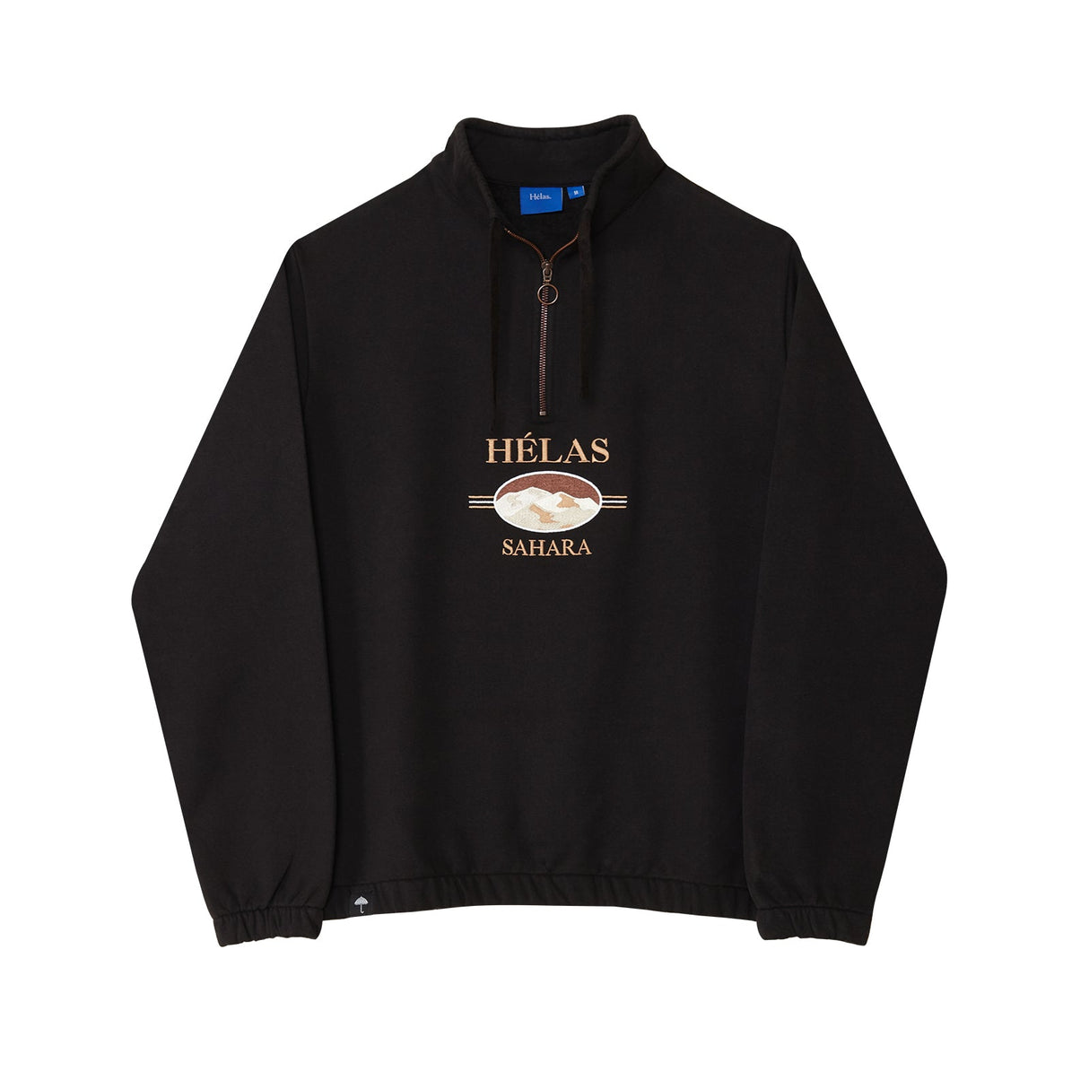 Helas Sahara Quarter Zip Sweatshirt - Black