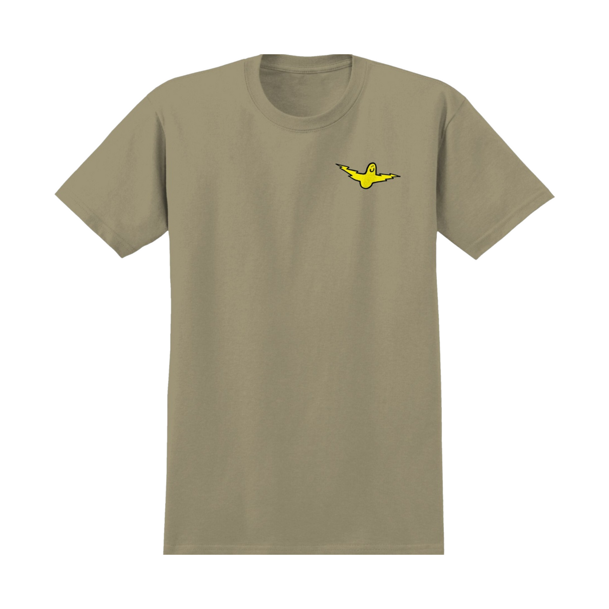 Krooked Bird Lightening T-Shirt - Sand / Yellow