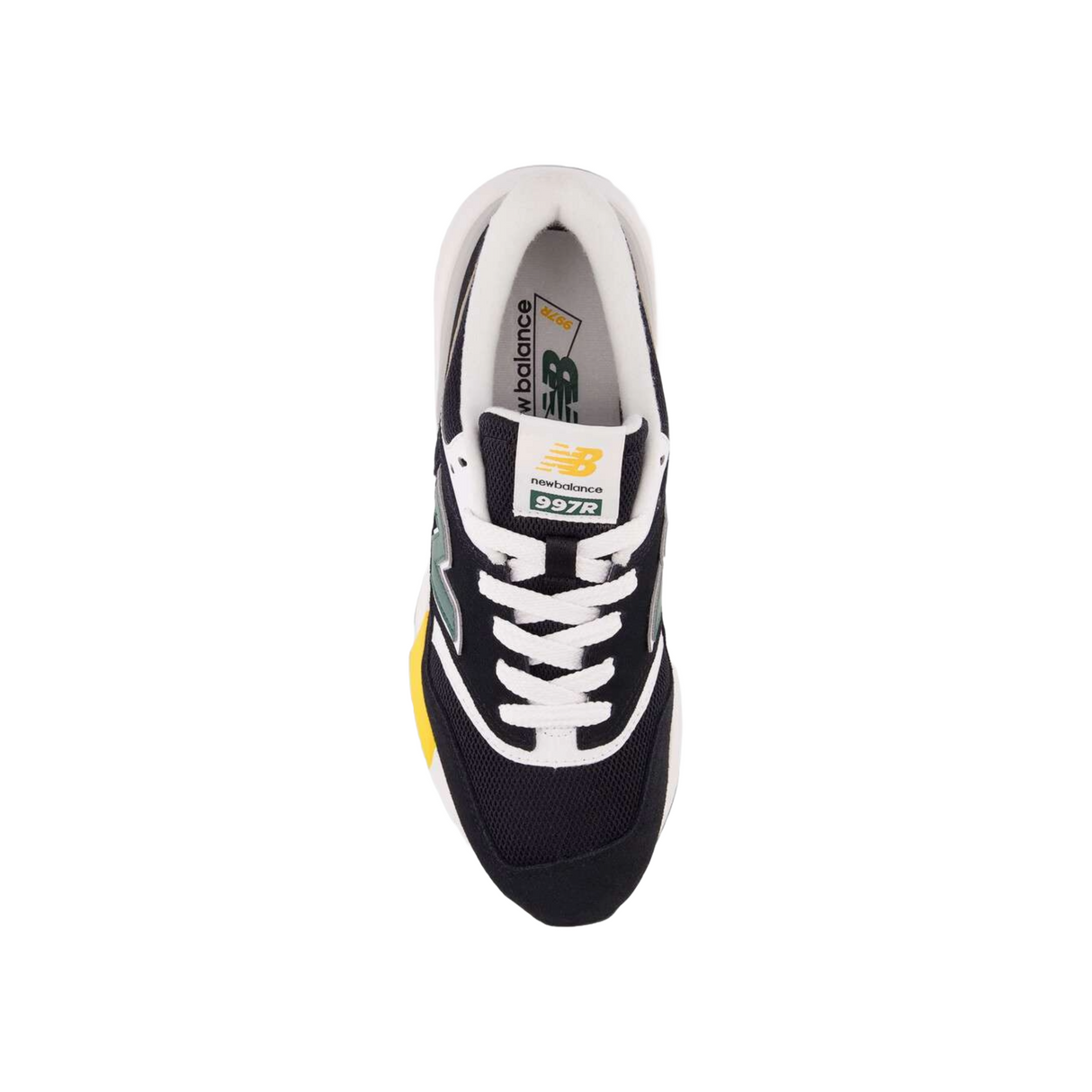 New Balance 997H Blocked Shoes - Black / Yellow (U997REC)
