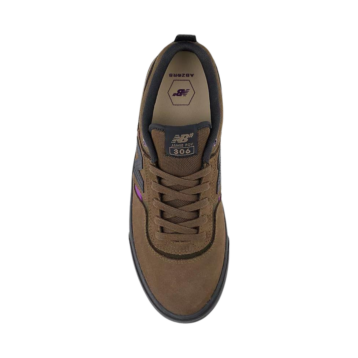 New Balance Numeric 306 Jamie Foy Shoes - Brown / Purple (NM306ODS)
