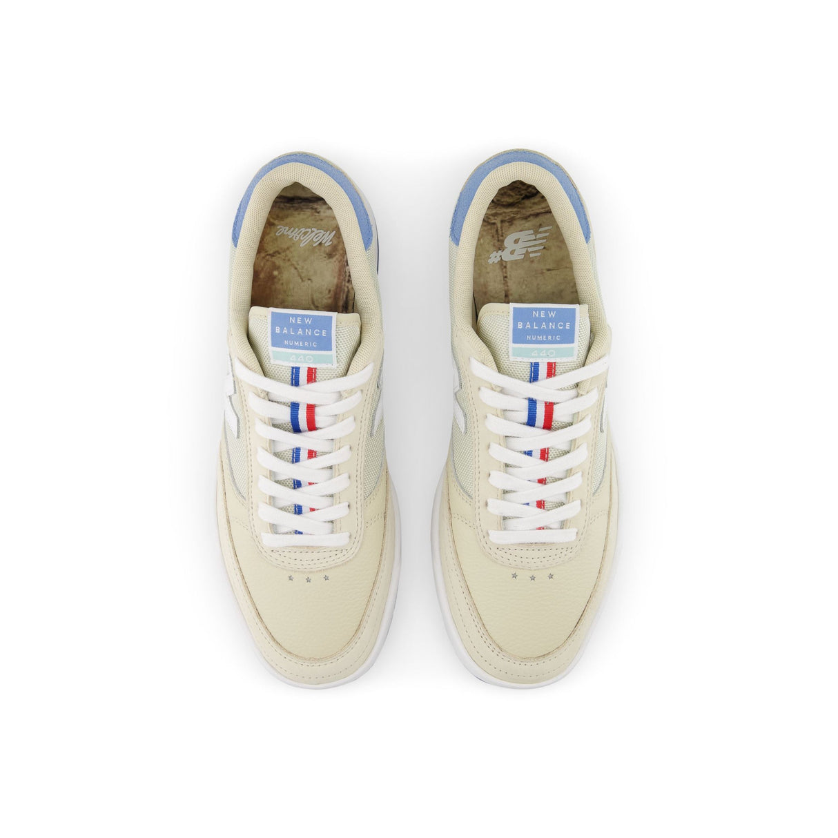 New Balance Numeric 440 x Welcome Shoes - Sea Salt / Red (NM440WSL)