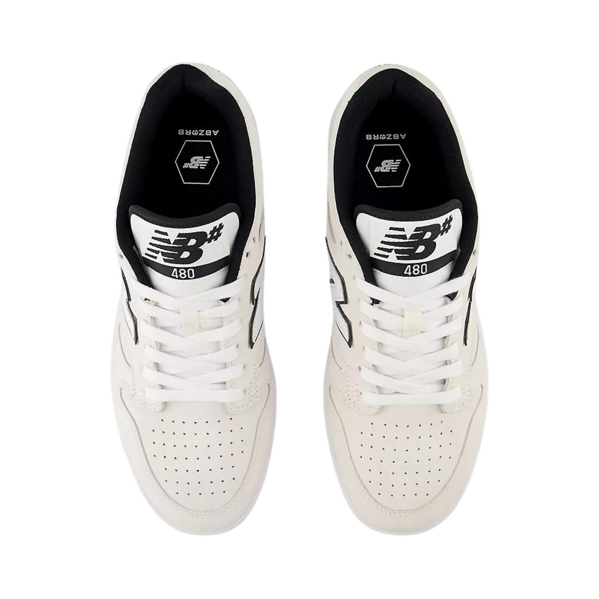 New Balance Numeric 480 Shoes - White / Black (NM480SWG)