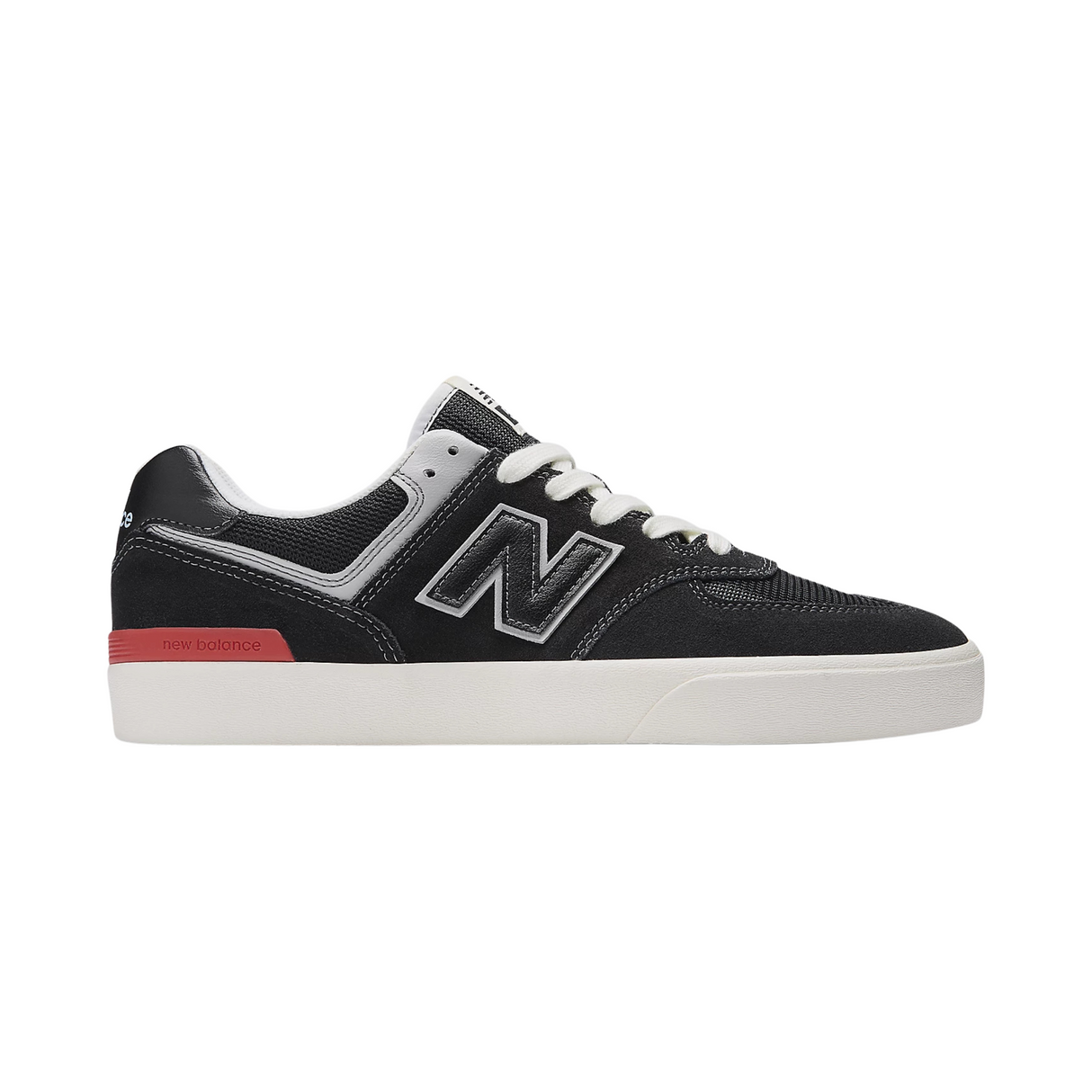 New Balance Numeric 574 Shoes - Black / White (NM574VYW)
