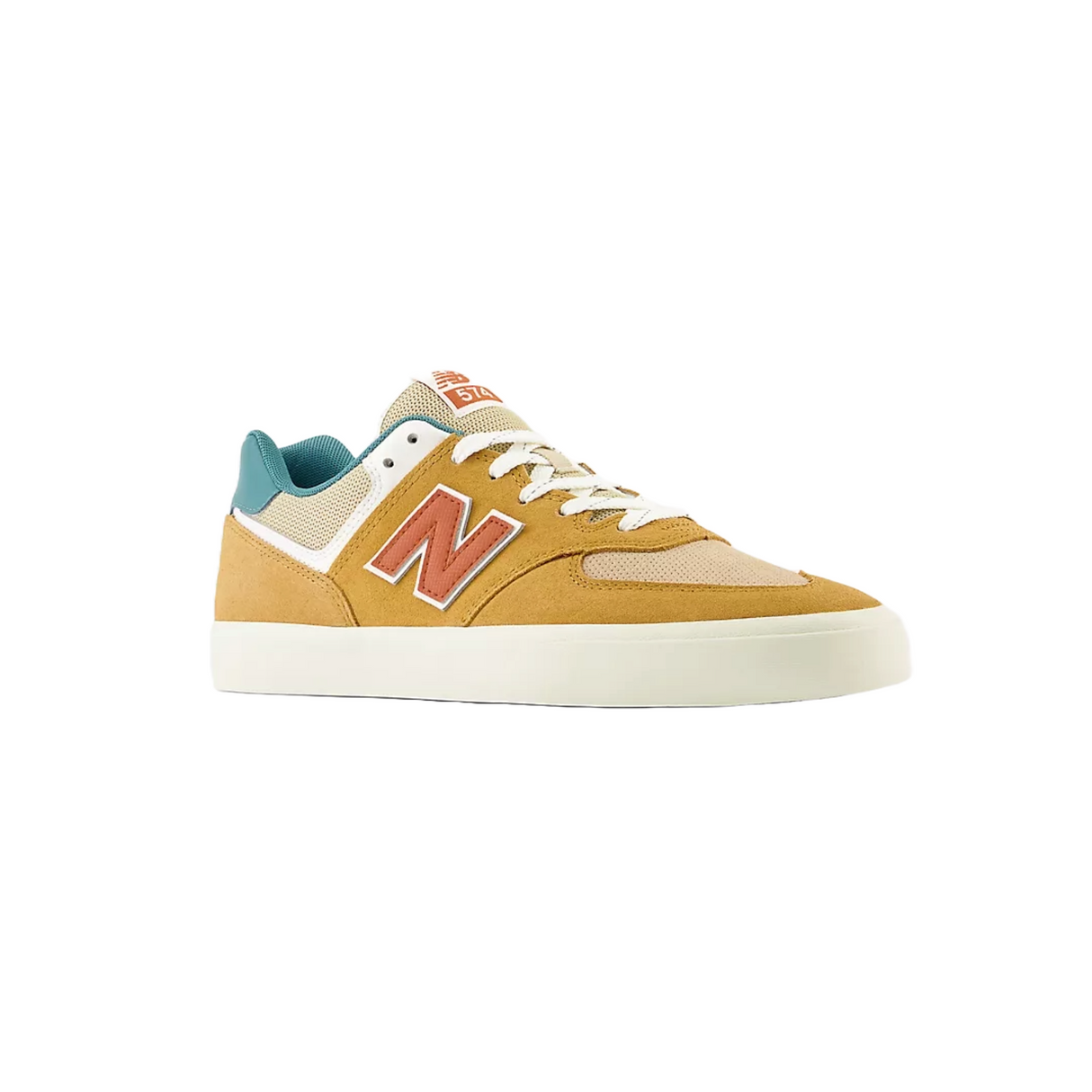New Balance Numeric 574 Shoes - Tan / Vintage Teal (NM574VWH)