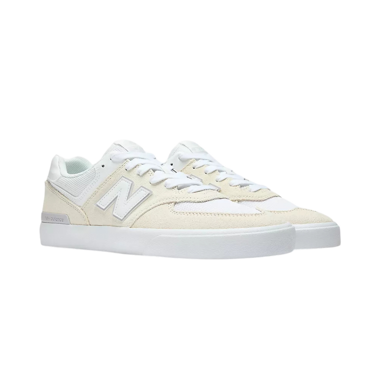 New Balance Numeric 574 Shoes - White / White (NM574VOW)