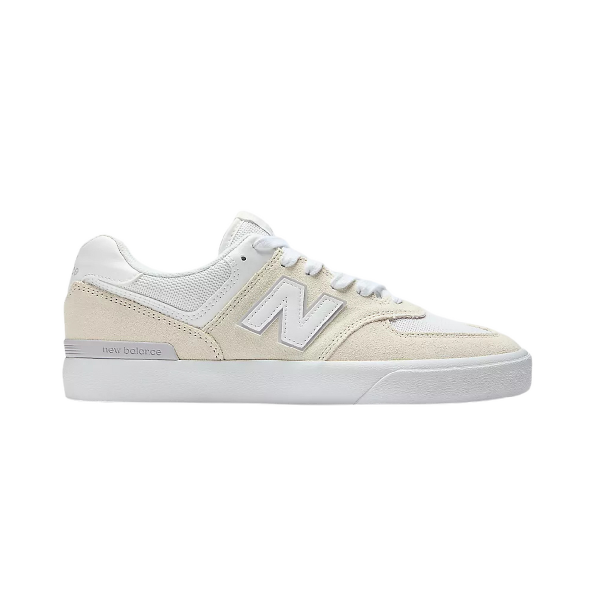 New Balance Numeric 574 Shoes - White / White (NM574VOW)
