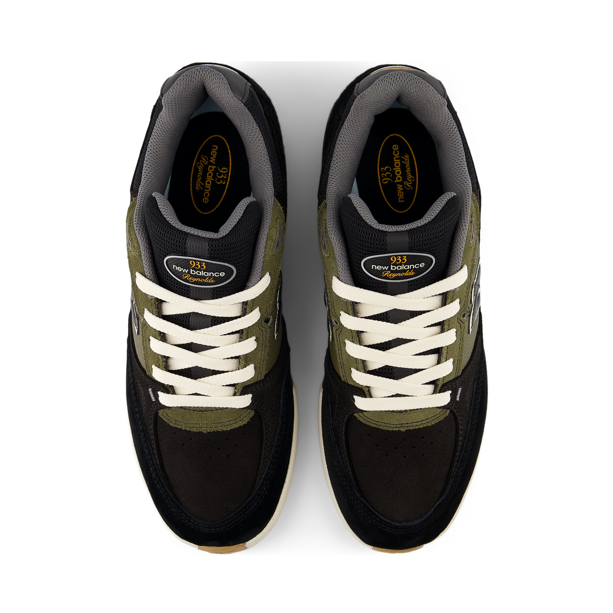 New Balance Numeric 933 Andrew Reynolds Shoes - Black / Dark Olivine (NM933BST)