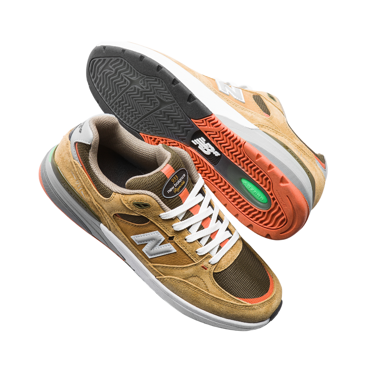 New Balance Numeric 933 Andrew Reynolds Shoes - Camel / Dark Brown (NM933MNO)