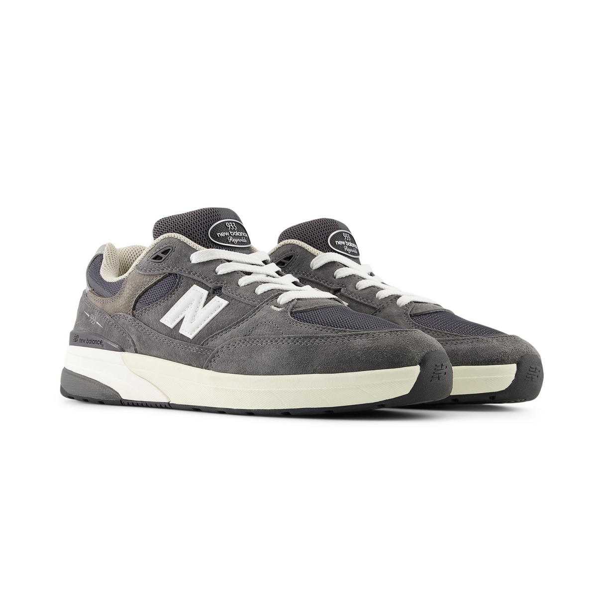New Balance Numeric 933 Andrew Reynolds Shoes - Dark Grey / White (NM933GDY)