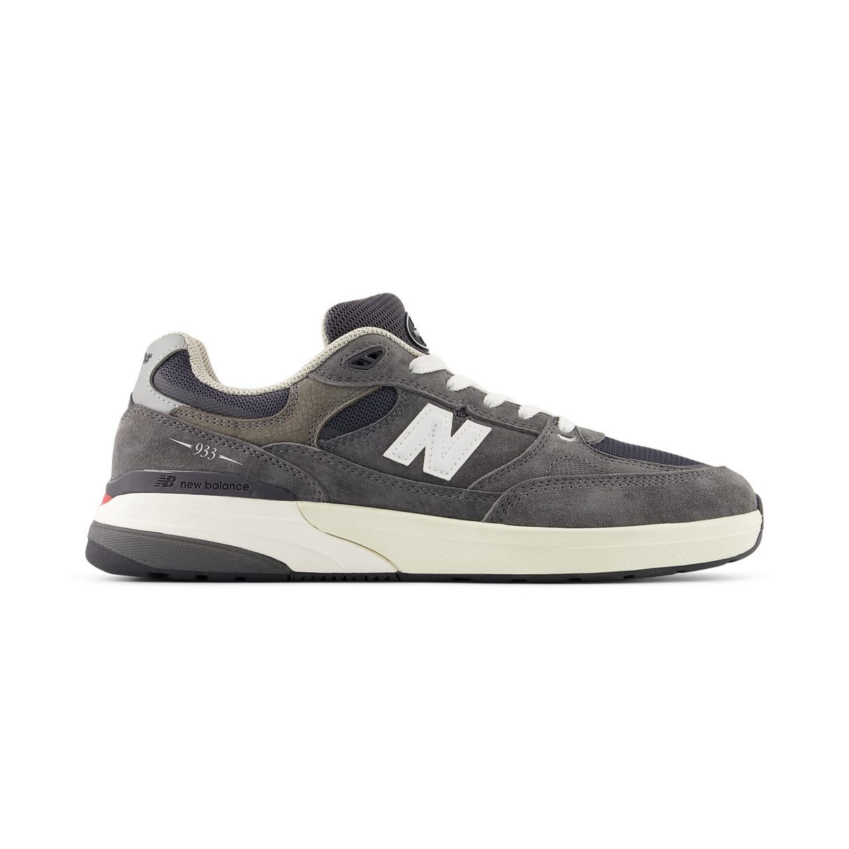 New Balance Numeric 933 Andrew Reynolds Shoes - Dark Grey / White (NM933GDY)