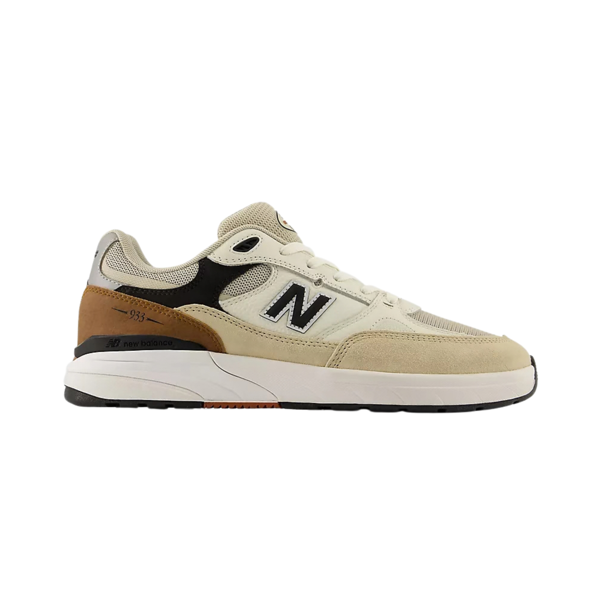New Balance Numeric 933 Andrew Reynolds Shoes - Sea Salt / Brown (UN933ONE)