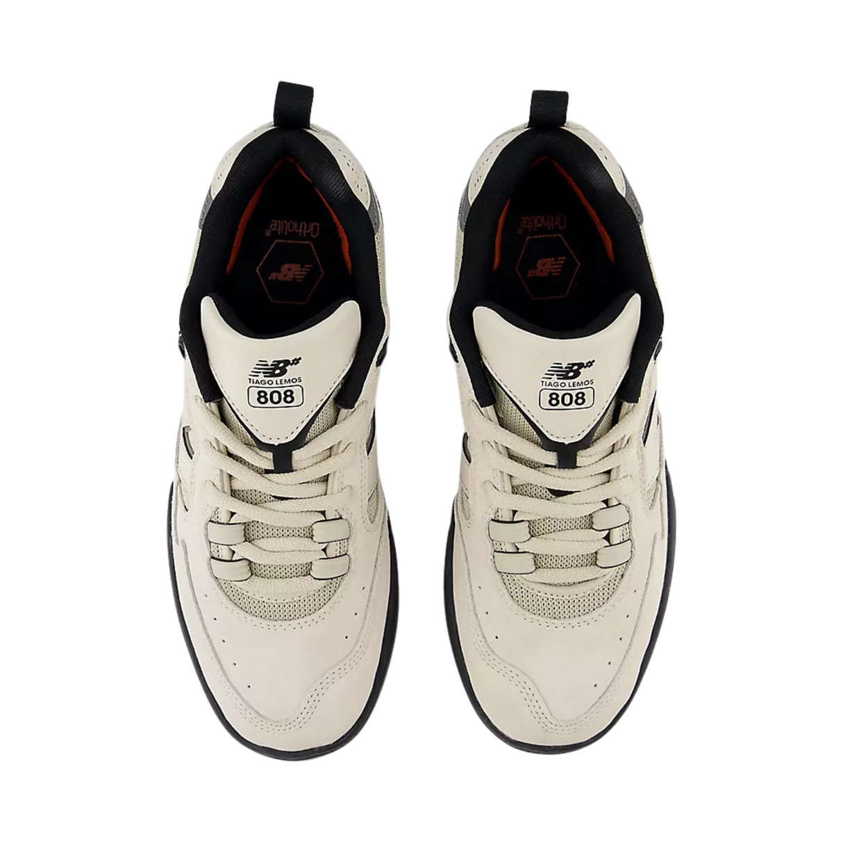 New Balance Numeric Tiago Lemos 808 Shoes - Sea Salt / Black (NM808BIB)