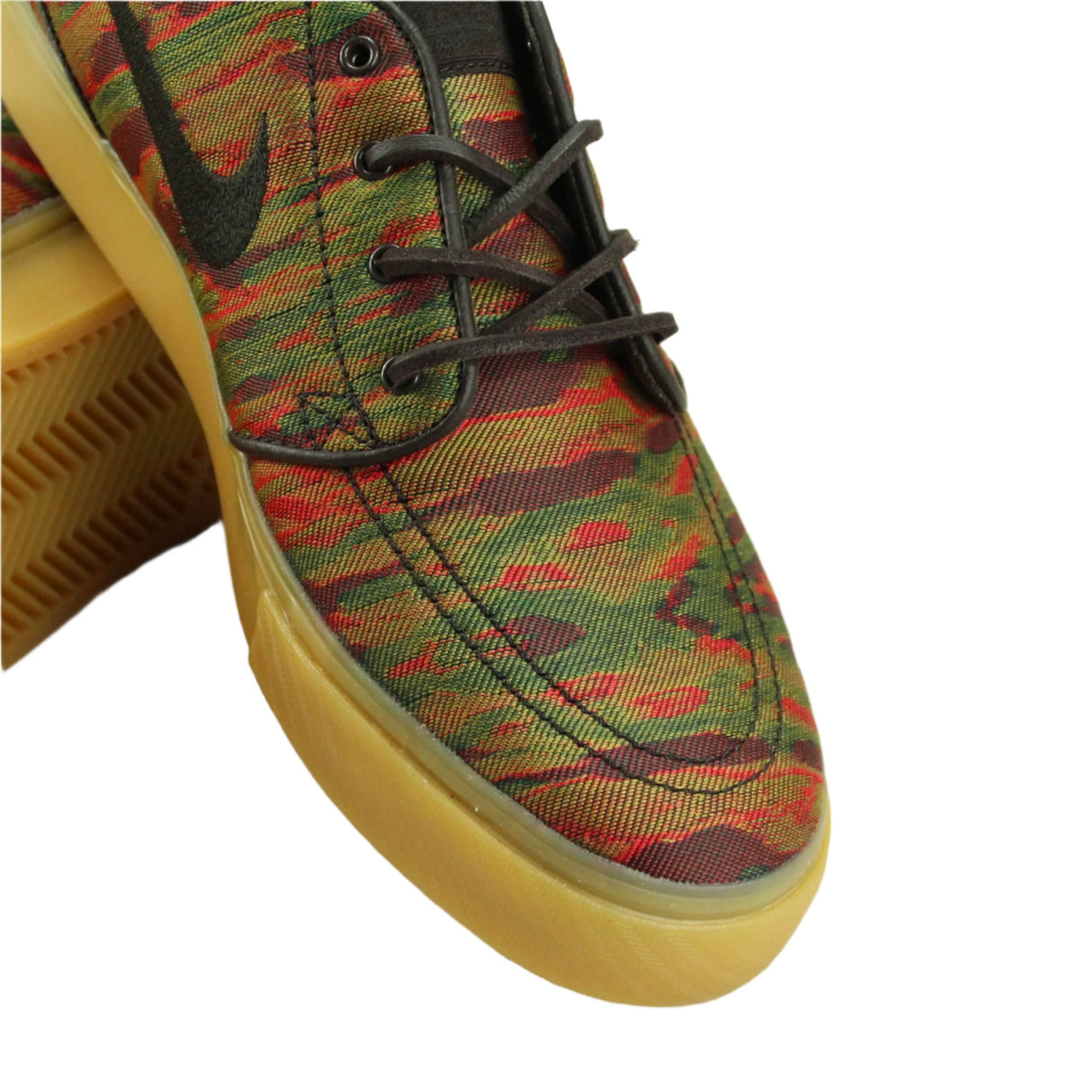 Nike SB Zoom Stefan Janoski Premium Canvas Shoes - Multi Colour / Velvet Brown / Gum Yellow (900) - UK 4