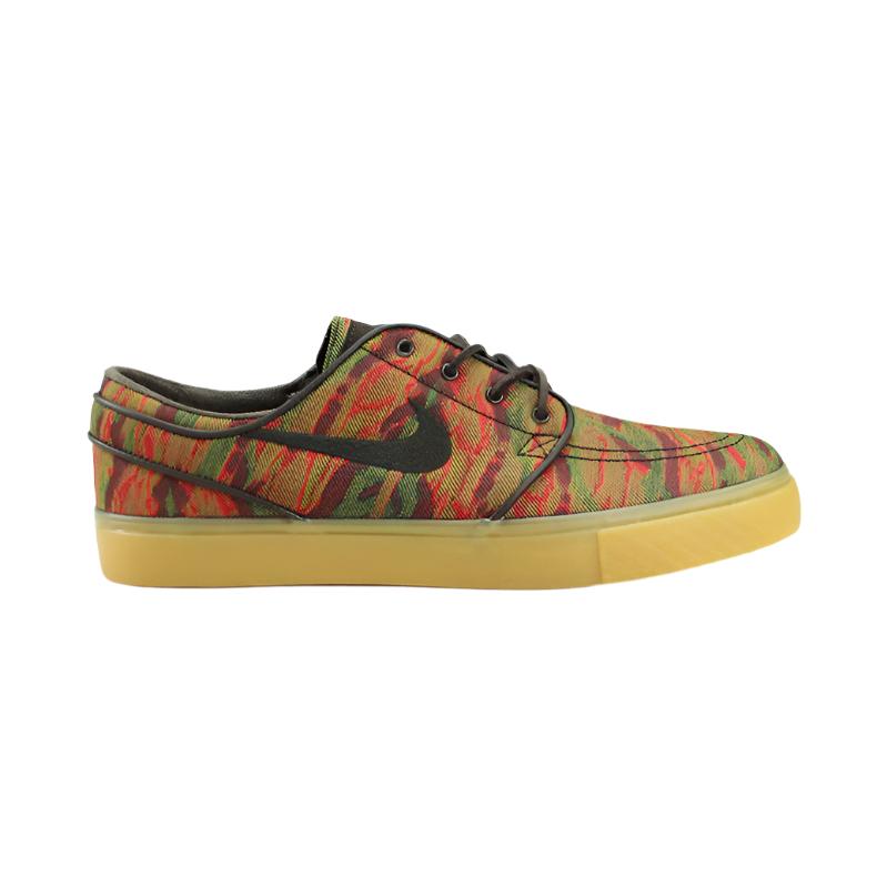 Nike SB Zoom Stefan Janoski Premium Canvas Shoes - Multi Colour / Velvet Brown / Gum Yellow (900) - UK 4