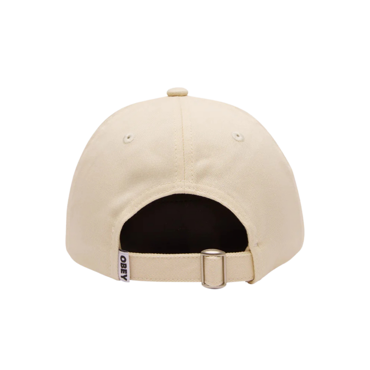 OBEY City People Twill 6 Panel Cap Hat - Unbleached