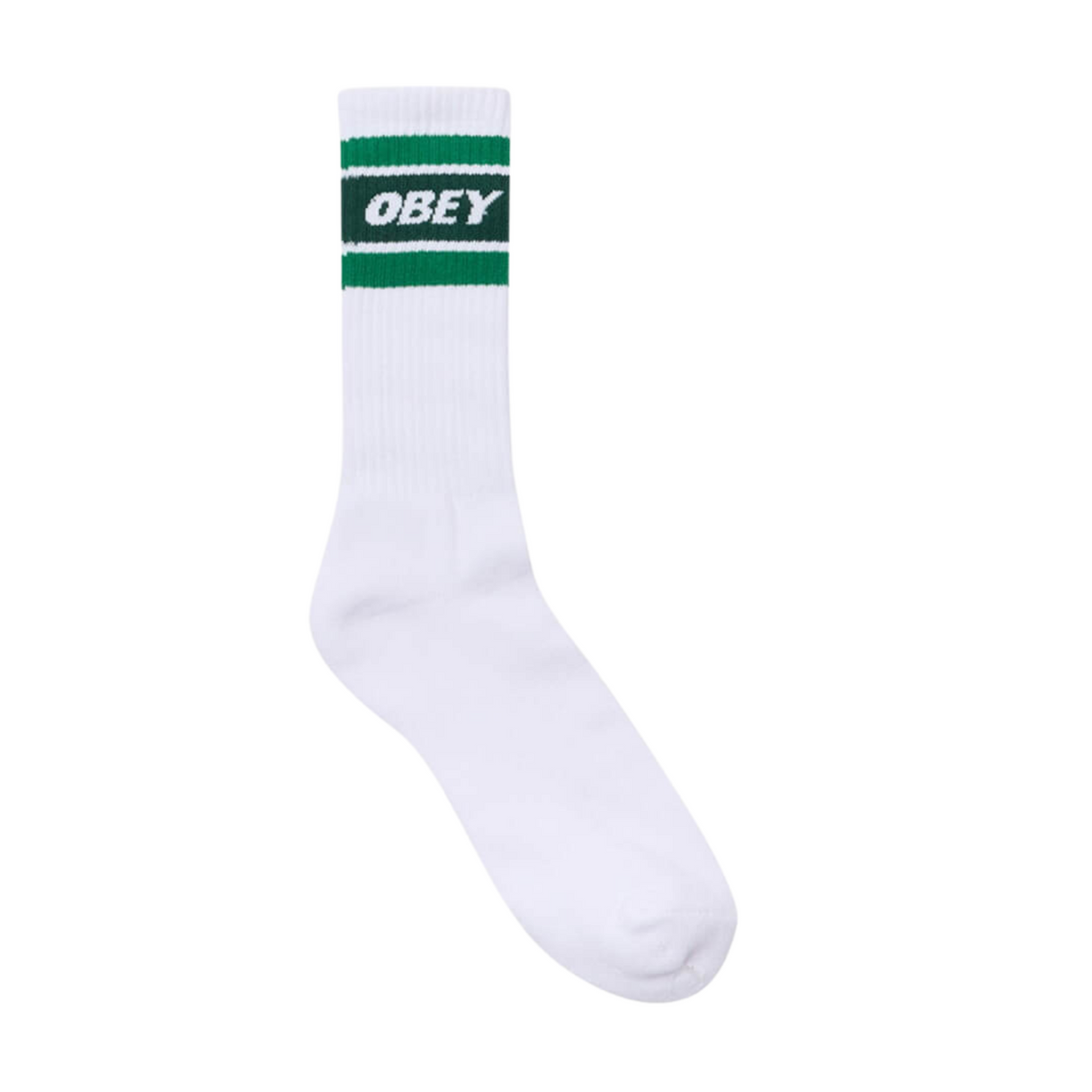 OBEY Cooper II Socks - White / Green