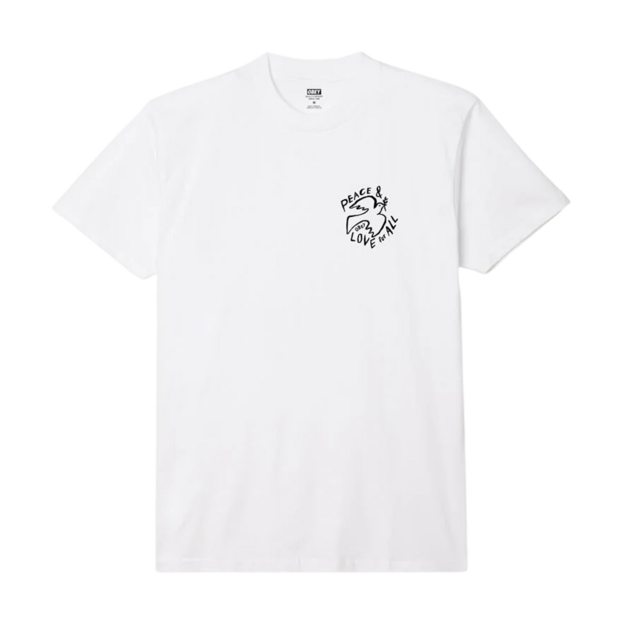 OBEY Peace & Love for All Dove T-Shirt - White