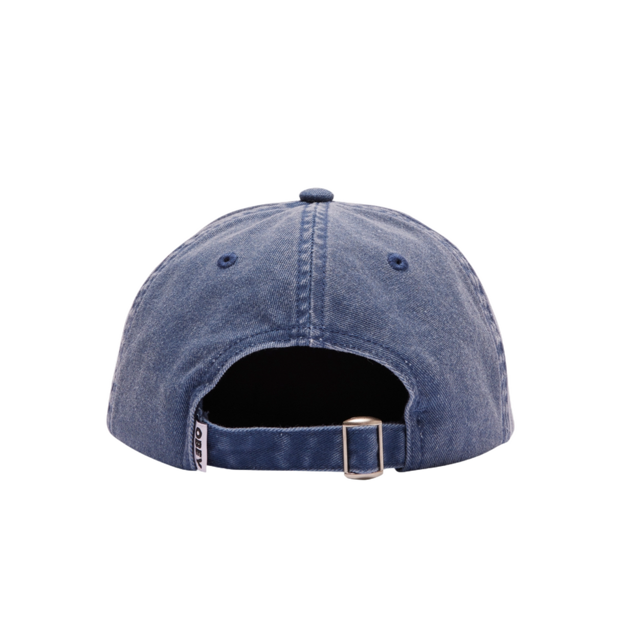 OBEY Pigment Lowercase 6 Panel Snapback Cap Hat - Navy