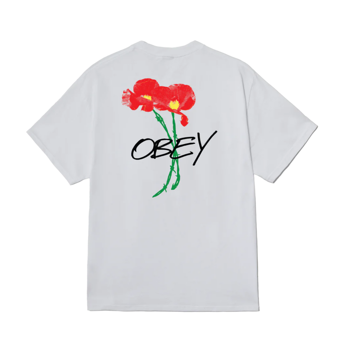 OBEY Poppies T-Shirt - White