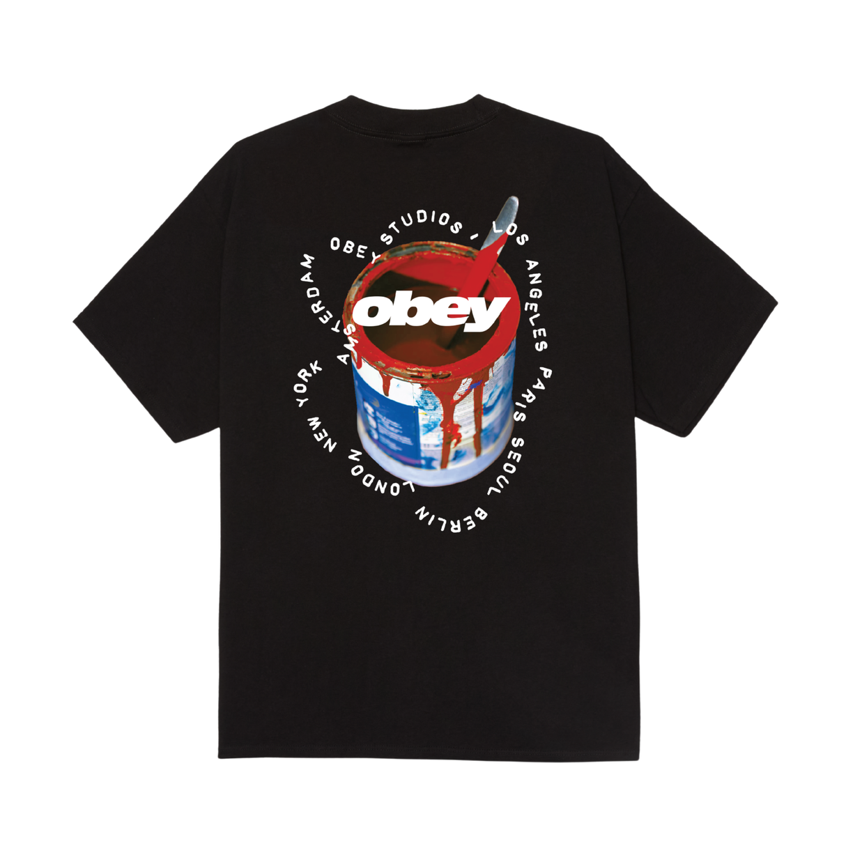OBEY Real Spill T-Shirt - Black