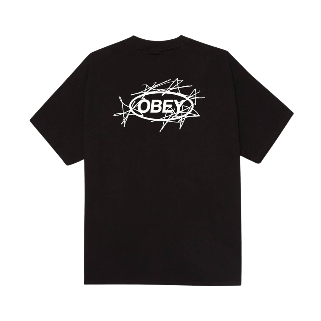 OBEY Scribble Stars T-Shirt - Black