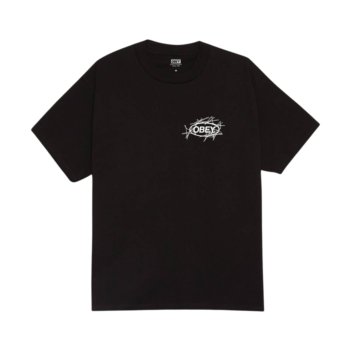 OBEY Scribble Stars T-Shirt - Black