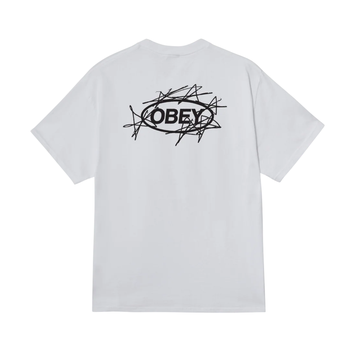 OBEY Scribble Stars T-Shirt - White