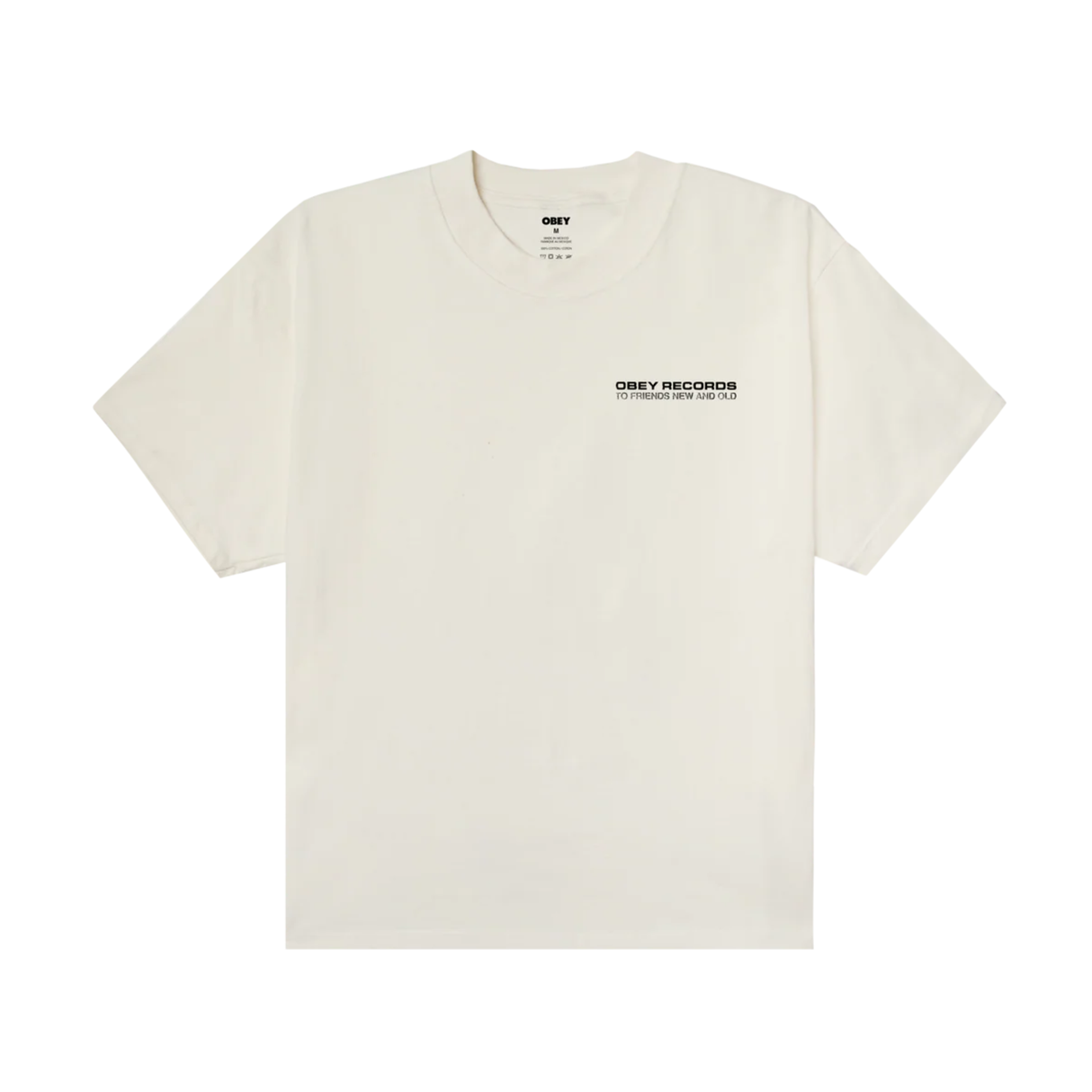 OBEY To New Friends And Old T-Shirt - Vintage White