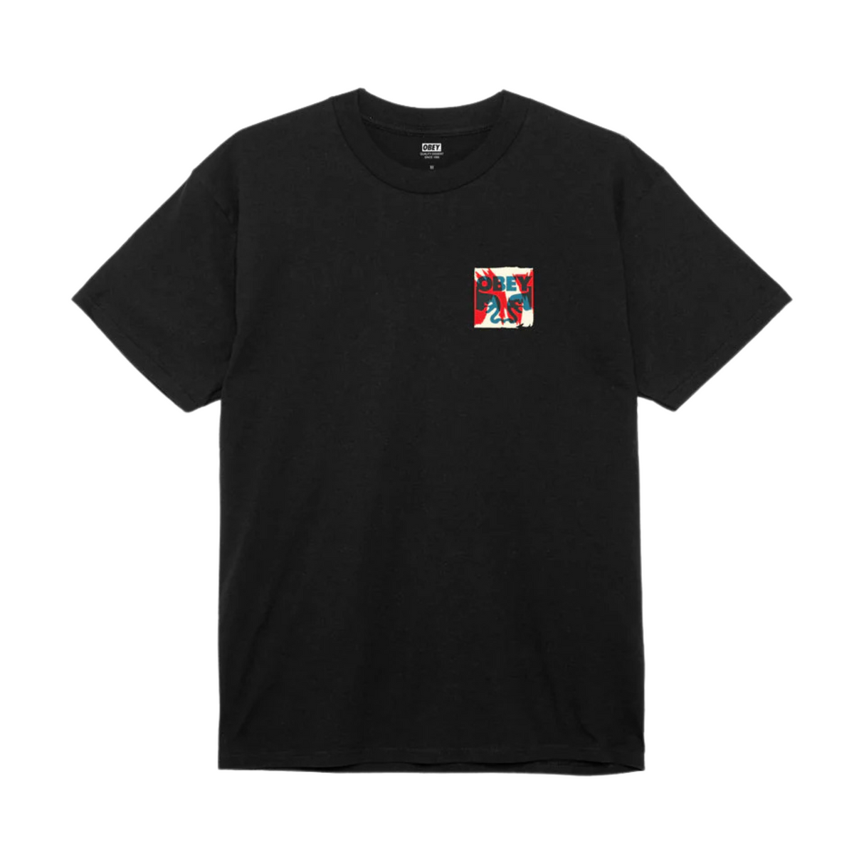 OBEY Torn Posters Icon T-Shirt - Black