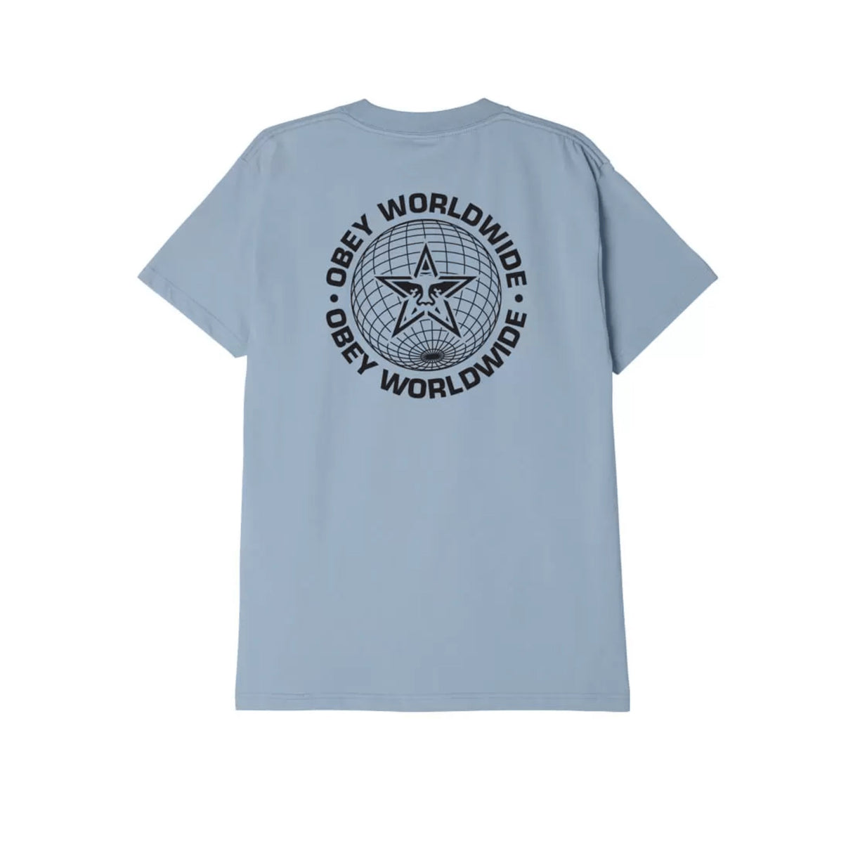 OBEY Worldwide Globe T-Shirt - Good Grey