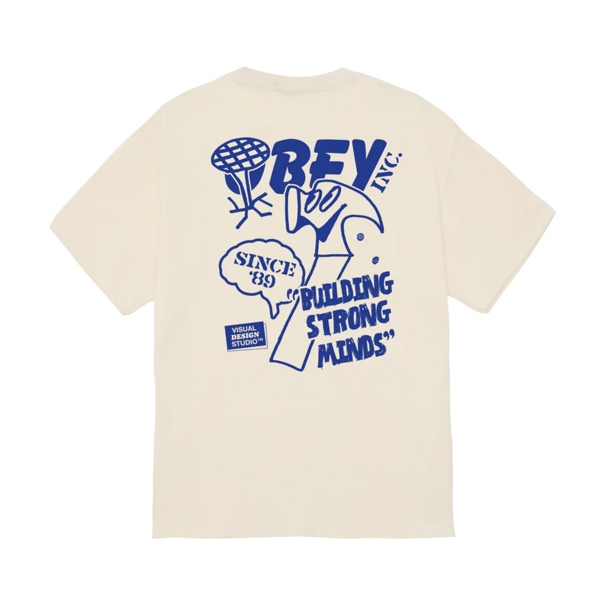 Obey Building Strong Minds T-Shirt - Cream