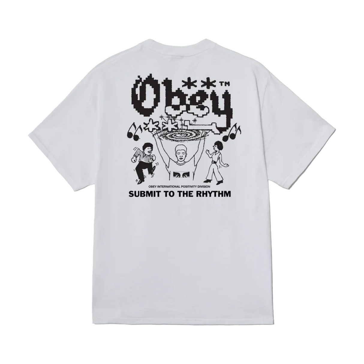 Obey Submit to The Rhythm T-Shirt - White
