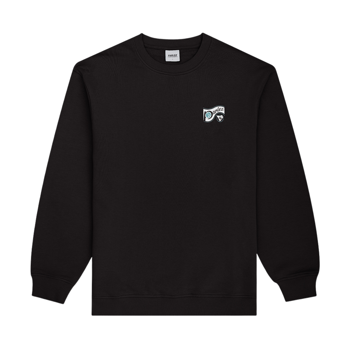 Parlez Iocus Crewneck Sweatshirt - Black / Petrol