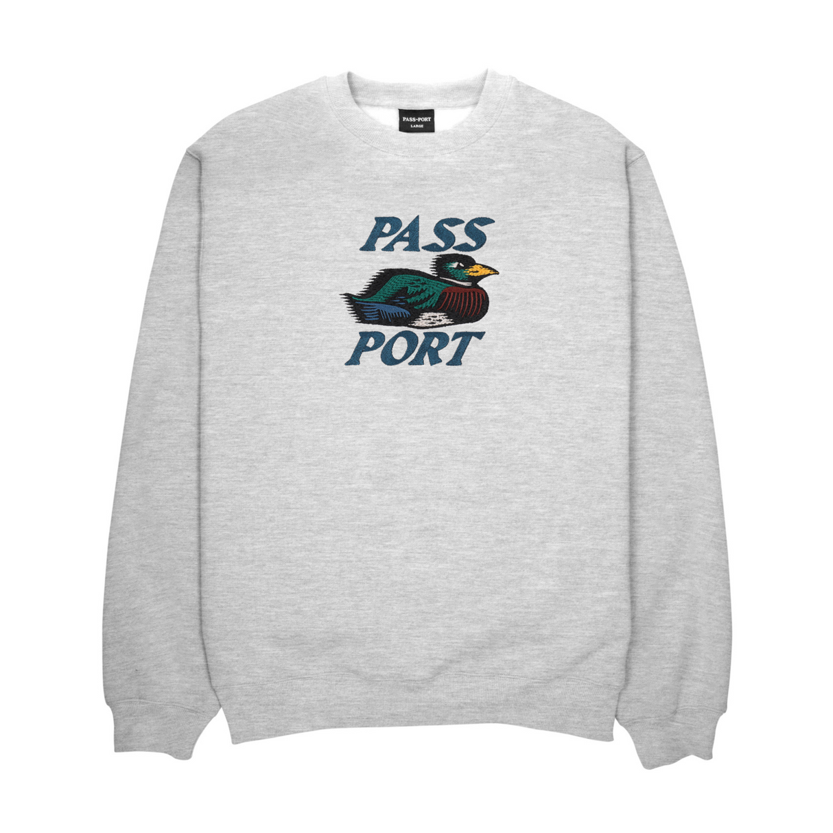 Pass Port Fast Duck Sweatshirt - Ash